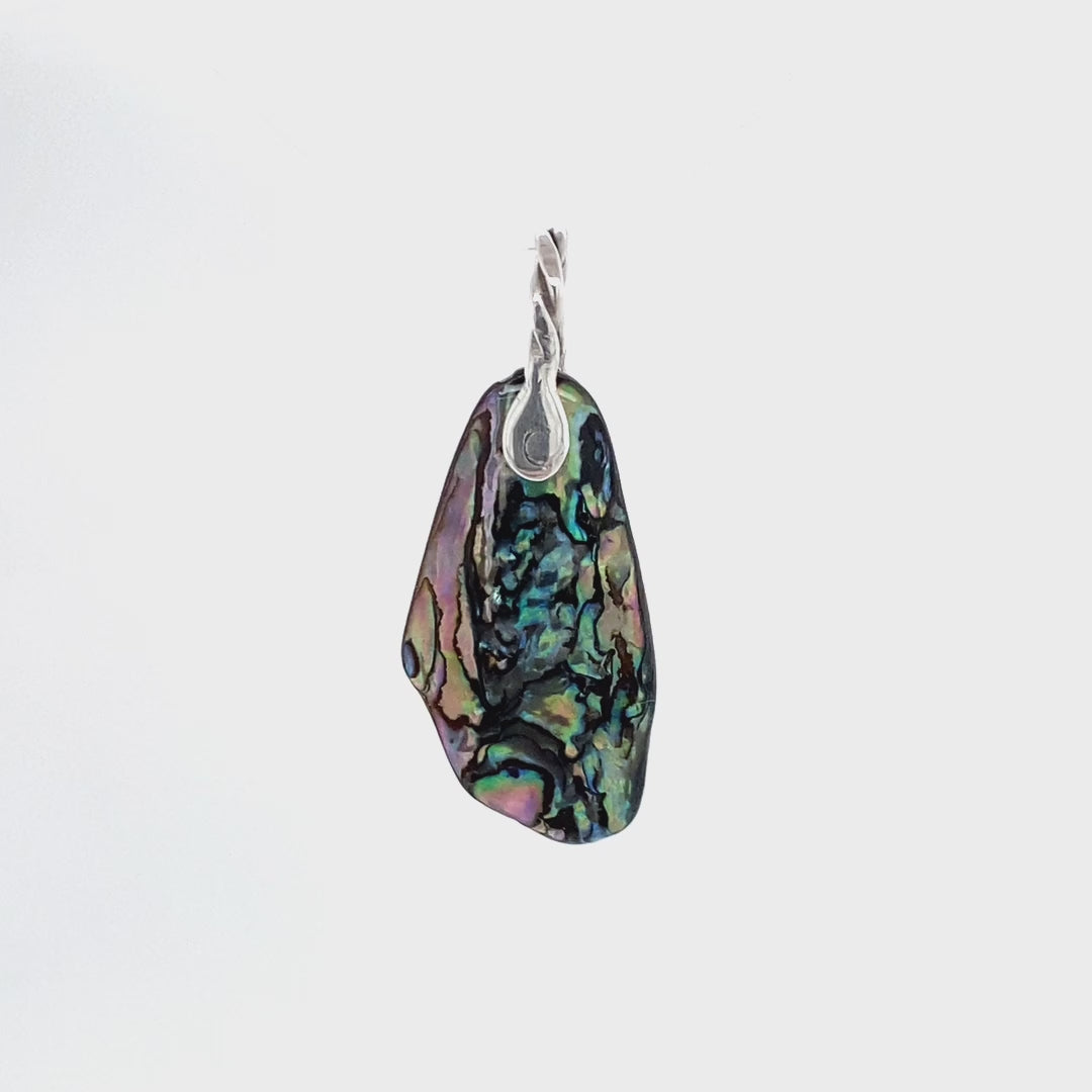 Abalone Shell Pendant ("Cascades Abalone") 360 video - Barb Murrin Jewelry