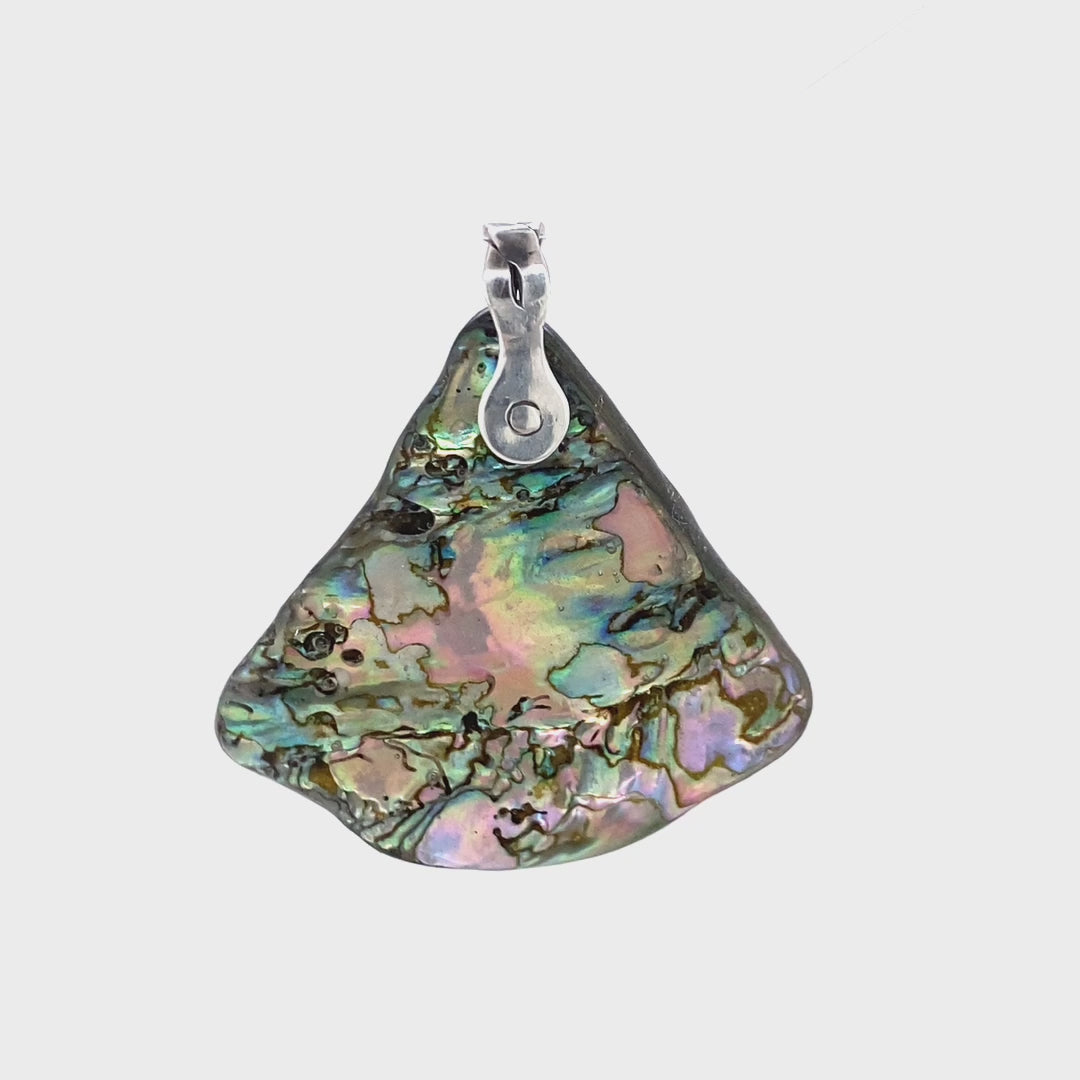 Abalone Shell Pendant ("Abalone Pendulum") (Q), movie - Barb Murrin Jewelry