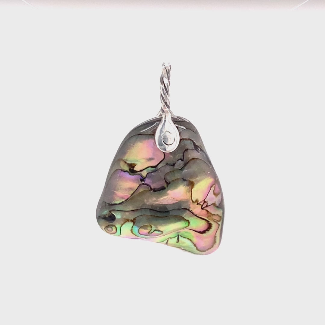 Abalone Shell Pendant ("Abalone Bell") (O), movie - Barb Murrin Jewelry