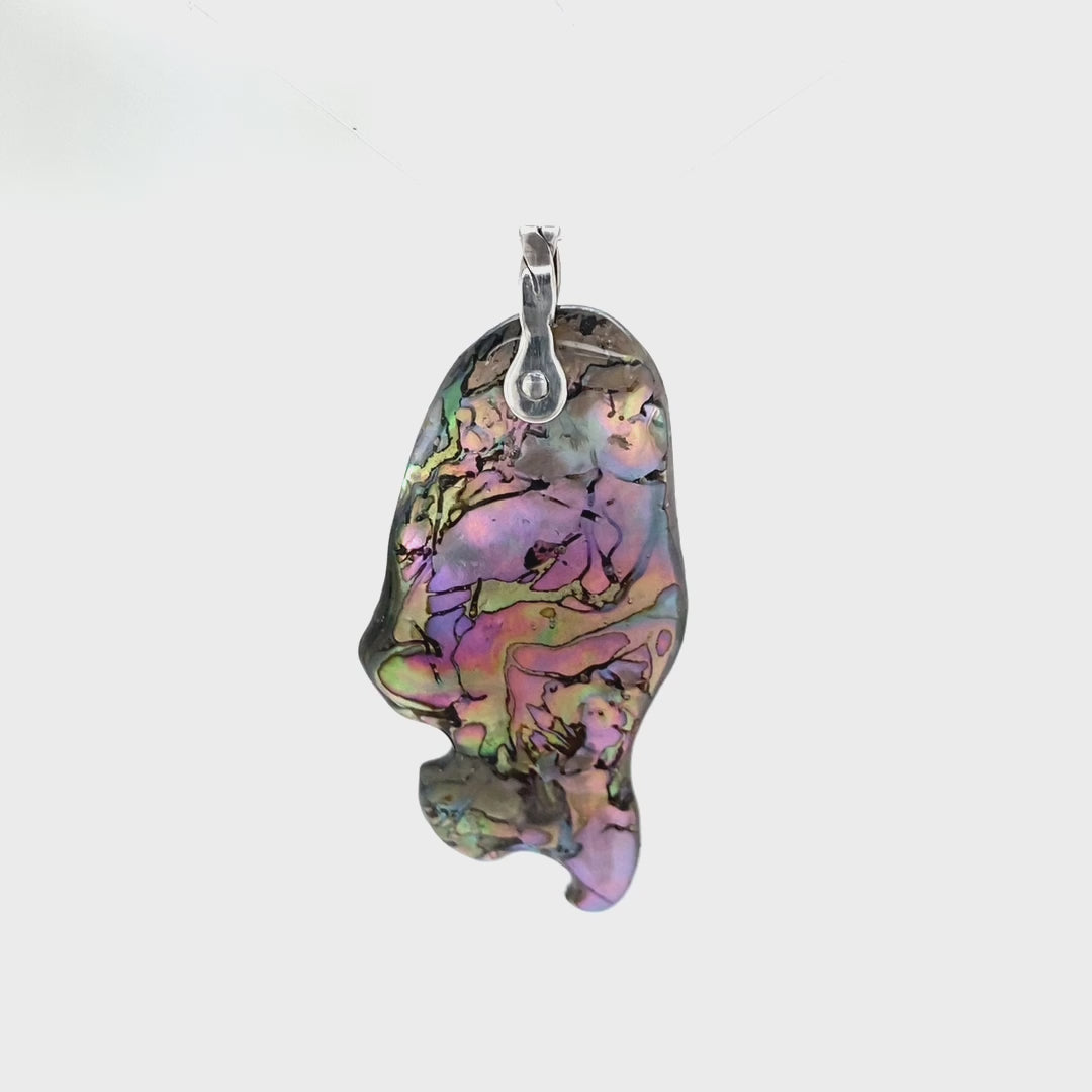 Abalone Shell Fish Pendant ("Abalone Fish") (J), movie - Barb Murrin Jewelry