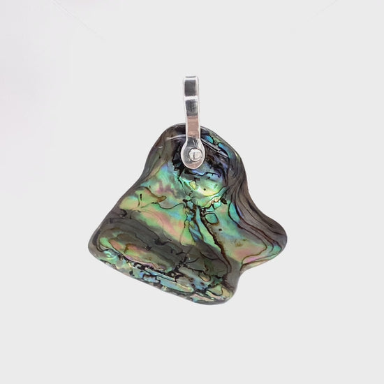 Abalone Shell Pendant ("Abalone Harebell") (V), movie - Barb Murrin Jewelry