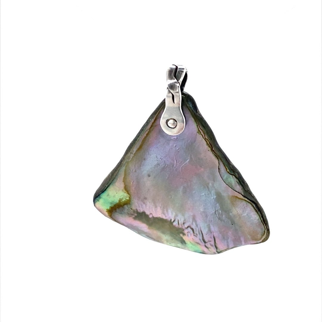 Abalone Shell Pendant ("Abalone Pendulum") (Q) - Barb Murrin Jewelry