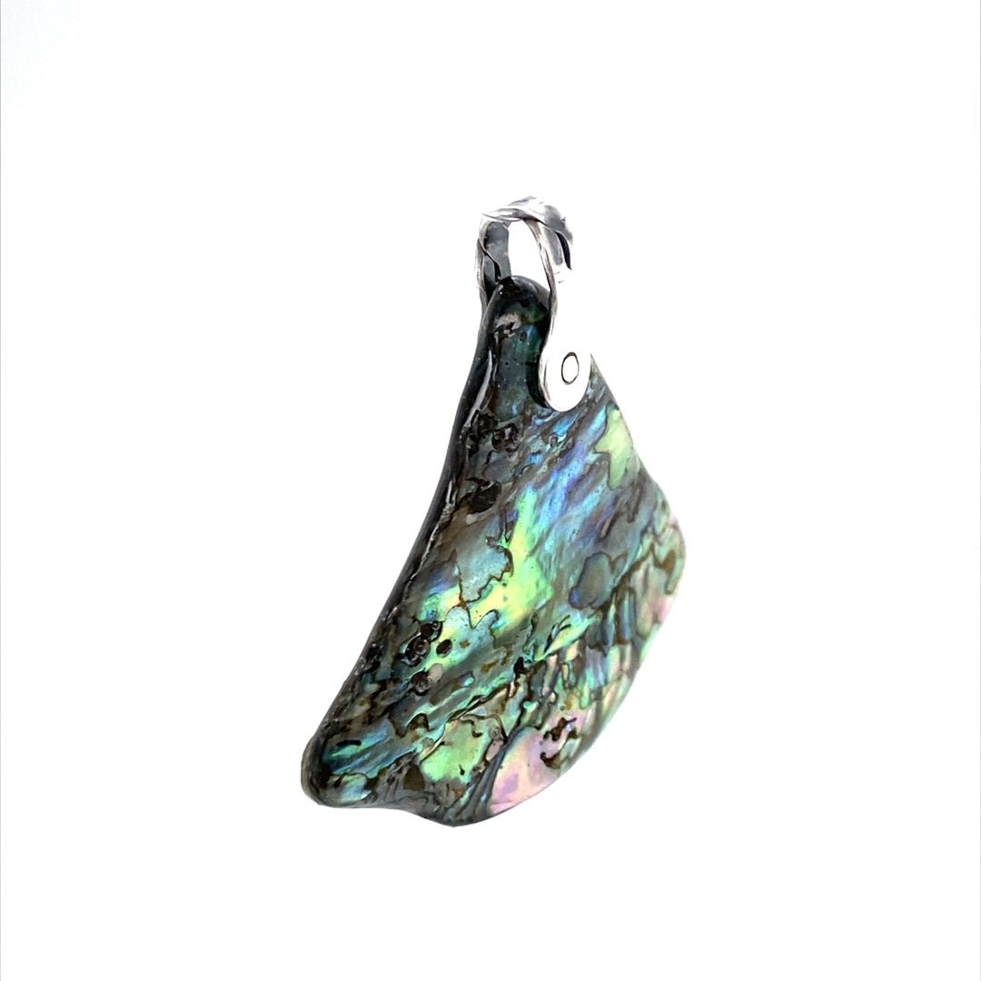 Abalone Shell Pendant ("Abalone Pendulum") (Q) - Barb Murrin Jewelry