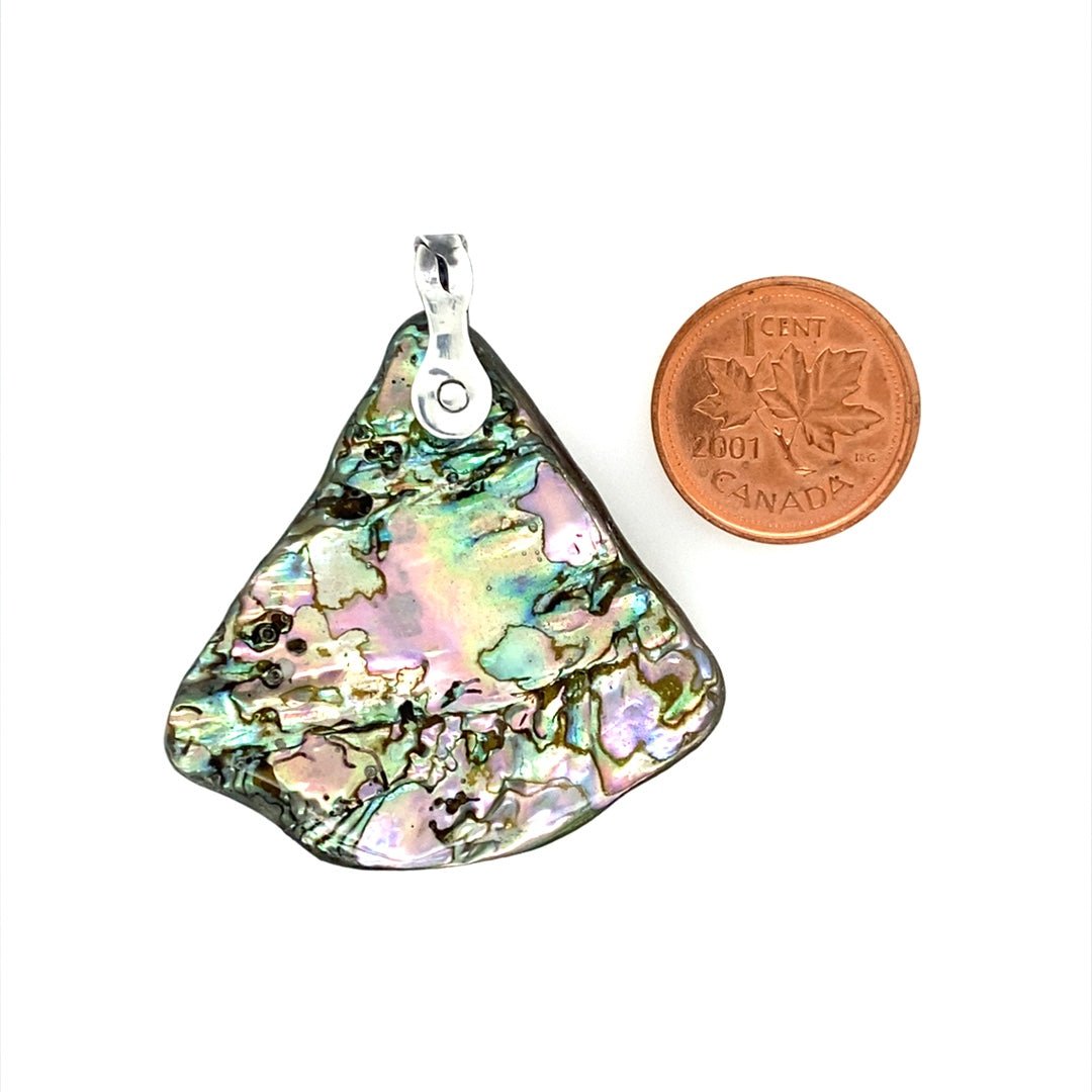 Abalone Shell Pendant ("Abalone Pendulum") (Q) - Barb Murrin Jewelry