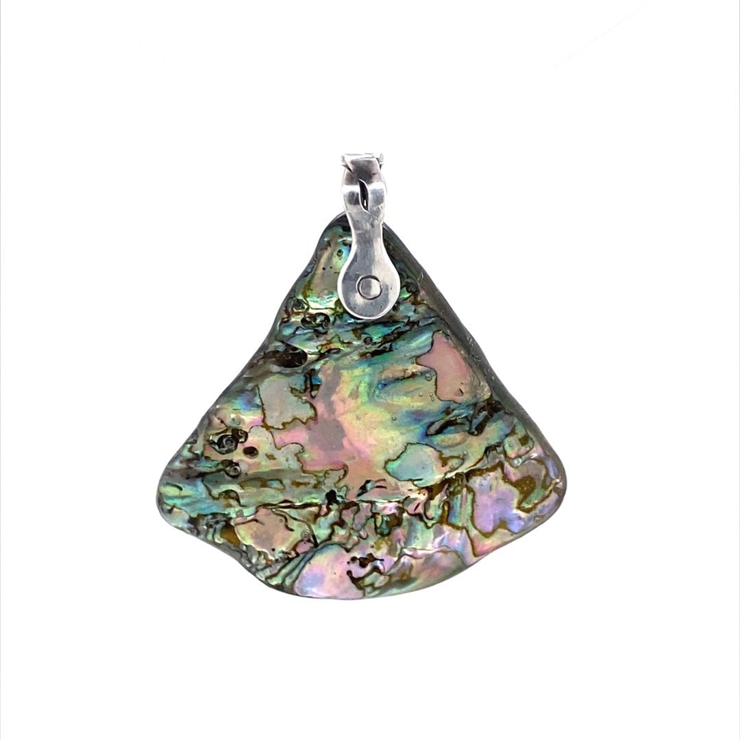 Abalone Shell Pendant ("Abalone Pendulum") (Q) - Barb Murrin Jewelry