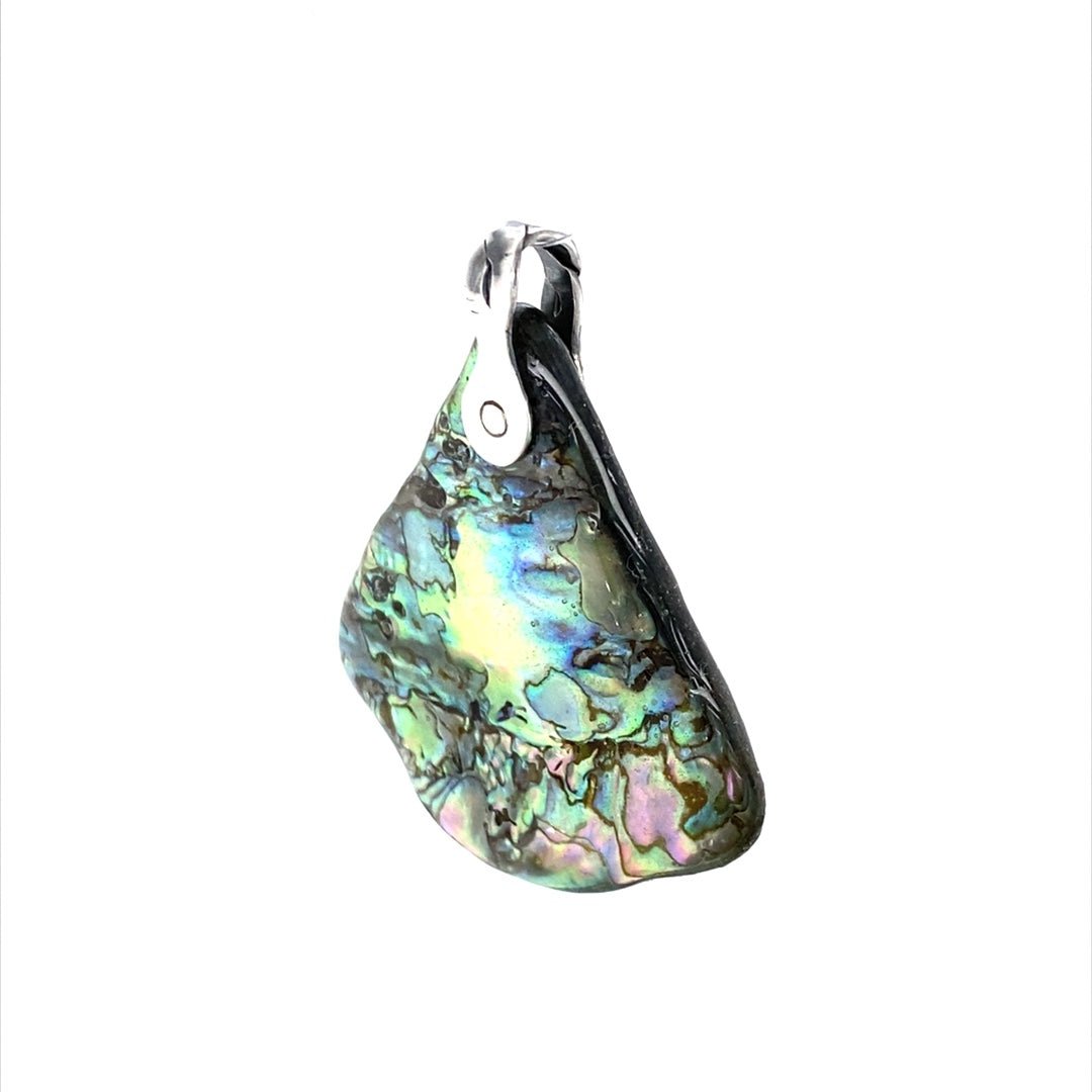 Abalone Shell Pendant ("Abalone Pendulum") (Q) - Barb Murrin Jewelry