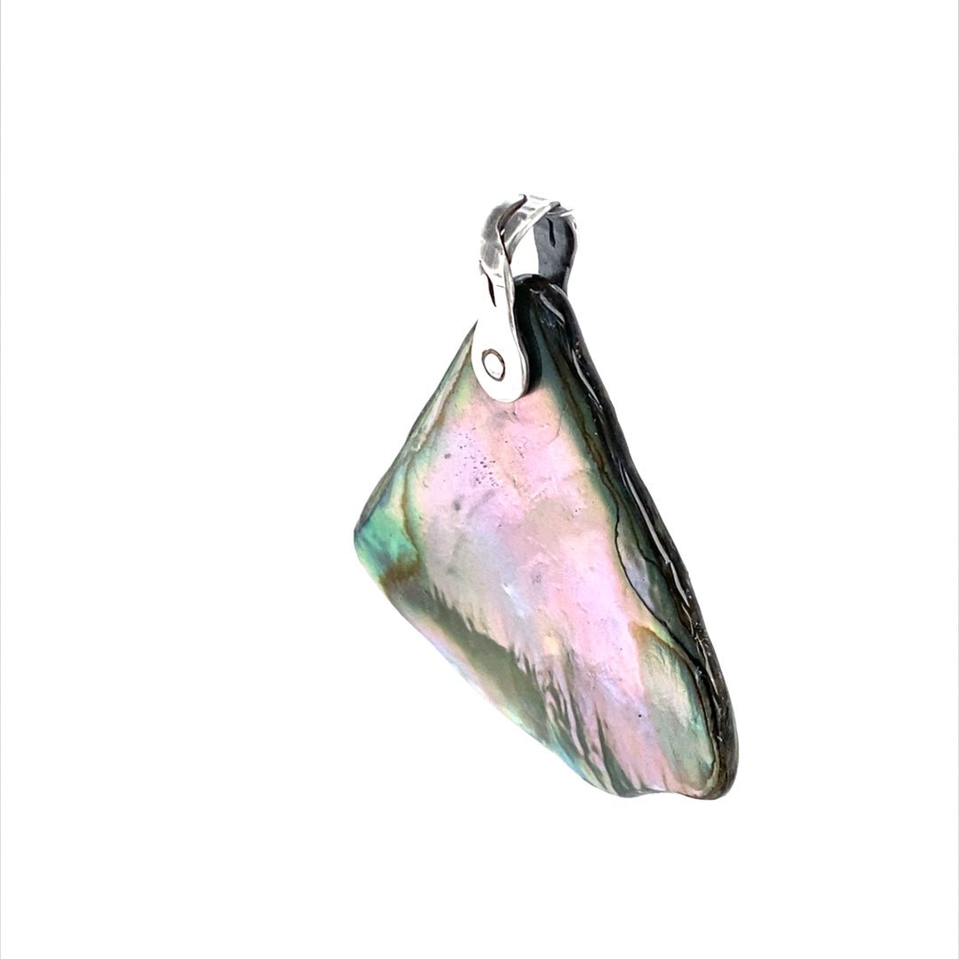 Abalone Shell Pendant ("Abalone Pendulum") (Q) - Barb Murrin Jewelry