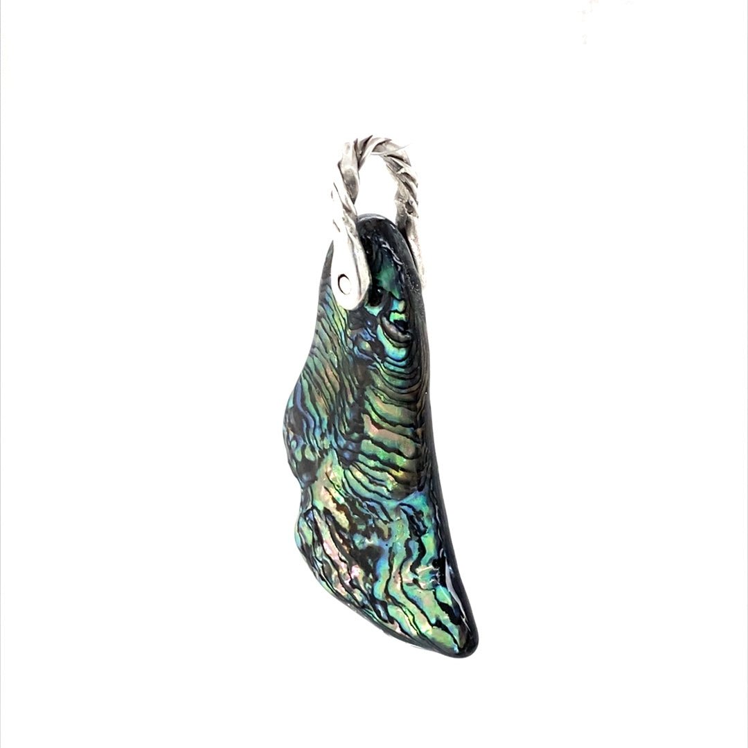 Abalone Shell Pendant ("Abalone Slipper") (L) - Barb Murrin Jewelry