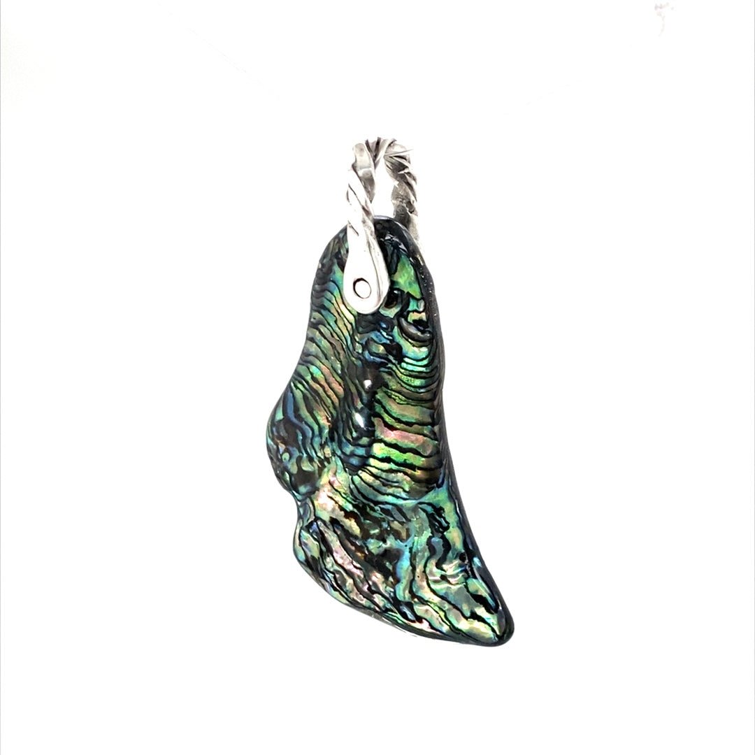 Abalone Shell Pendant ("Abalone Slipper") (L) - Barb Murrin Jewelry