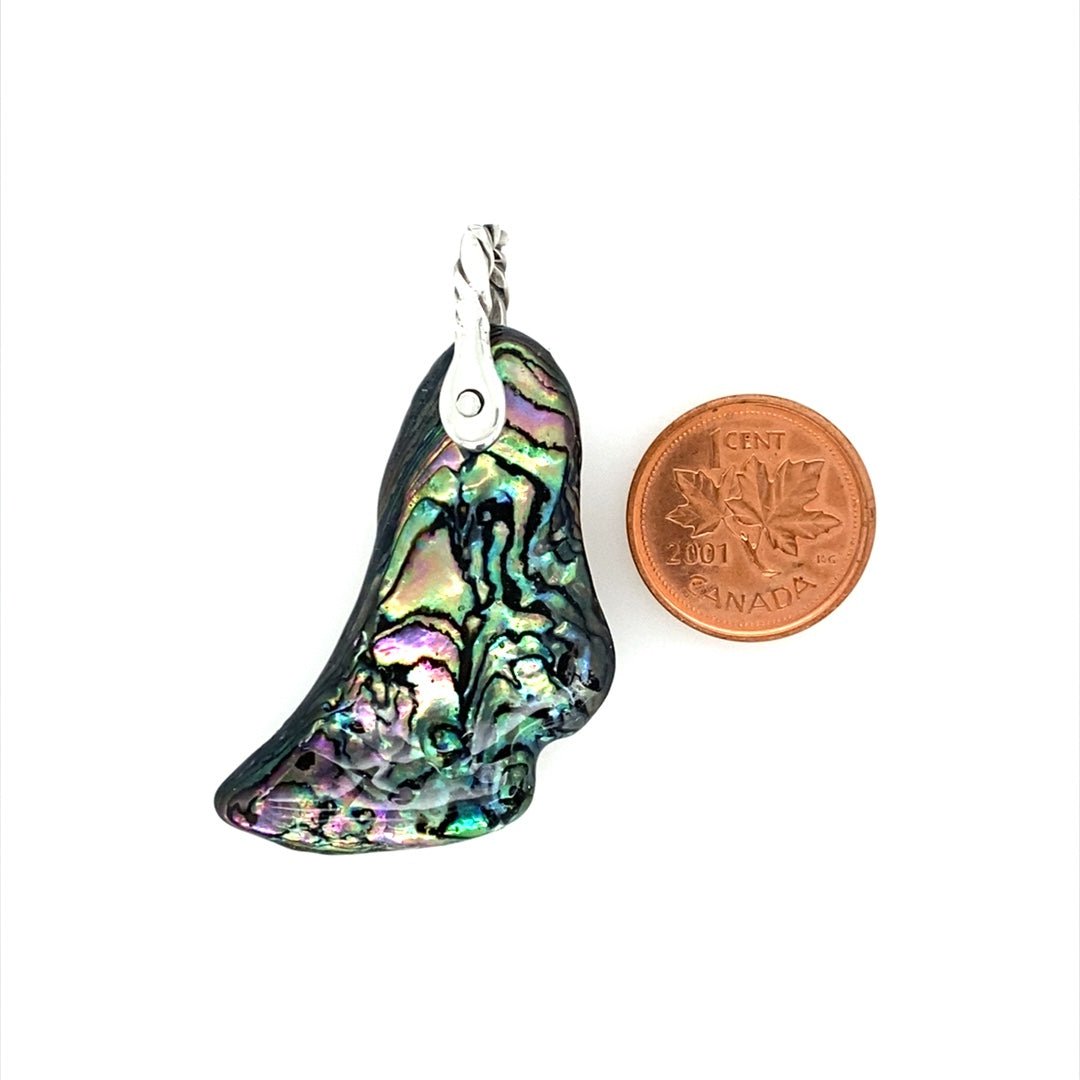 Abalone Shell Pendant ("Abalone Slipper") (L) - Barb Murrin Jewelry