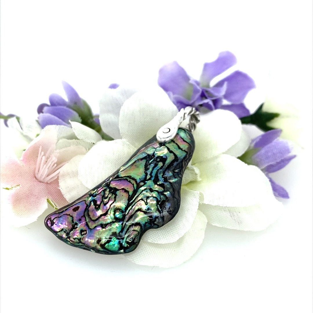 Abalone Shell Pendant ("Abalone Slipper") (L) - Barb Murrin Jewelry