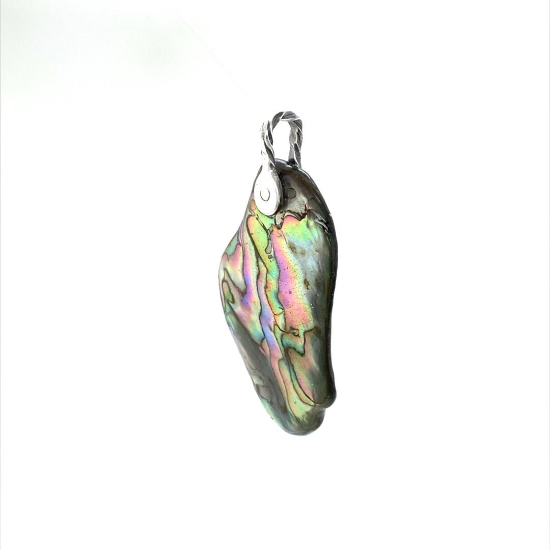 Abalone Shell Pendant ("Abalone Subtle Brilliance") (M) - Barb Murrin Jewelry