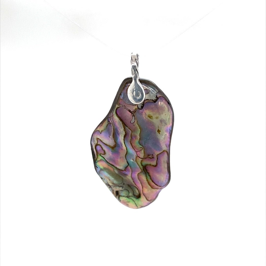 Abalone Shell Pendant ("Abalone Subtle Brilliance") (M) - Barb Murrin Jewelry