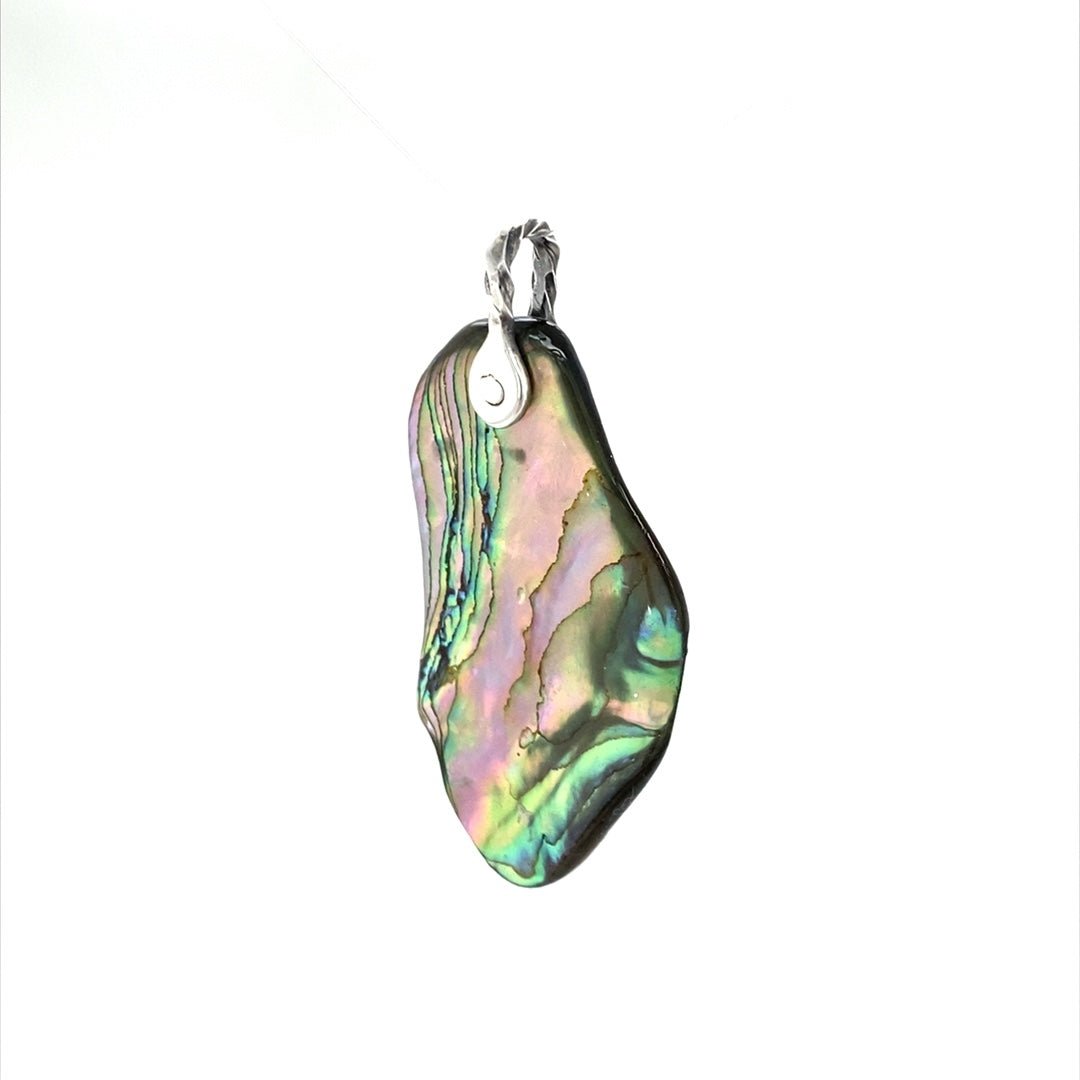 Abalone Shell Pendant ("Abalone Subtle Brilliance") (M) - Barb Murrin Jewelry