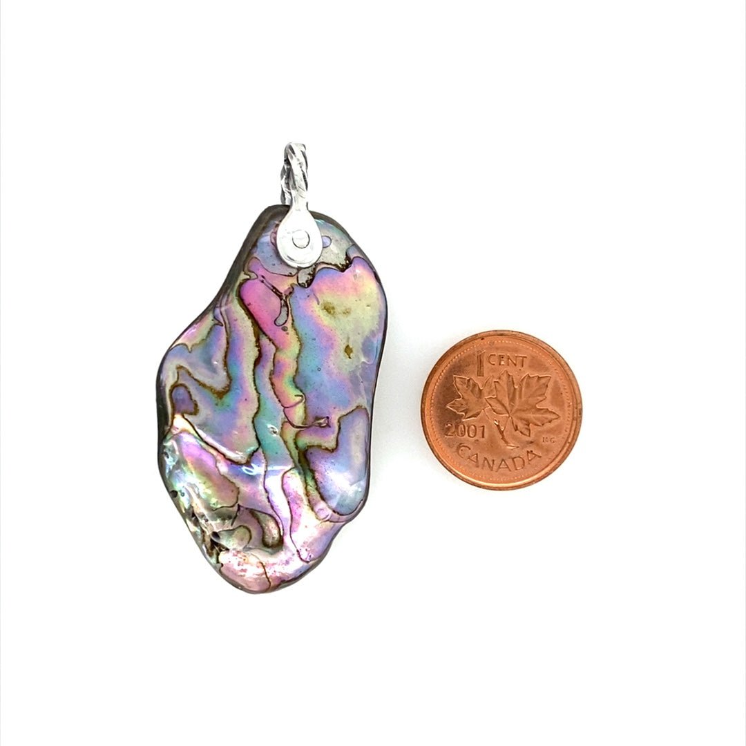 Abalone Shell Pendant ("Abalone Subtle Brilliance") (M) - Barb Murrin Jewelry