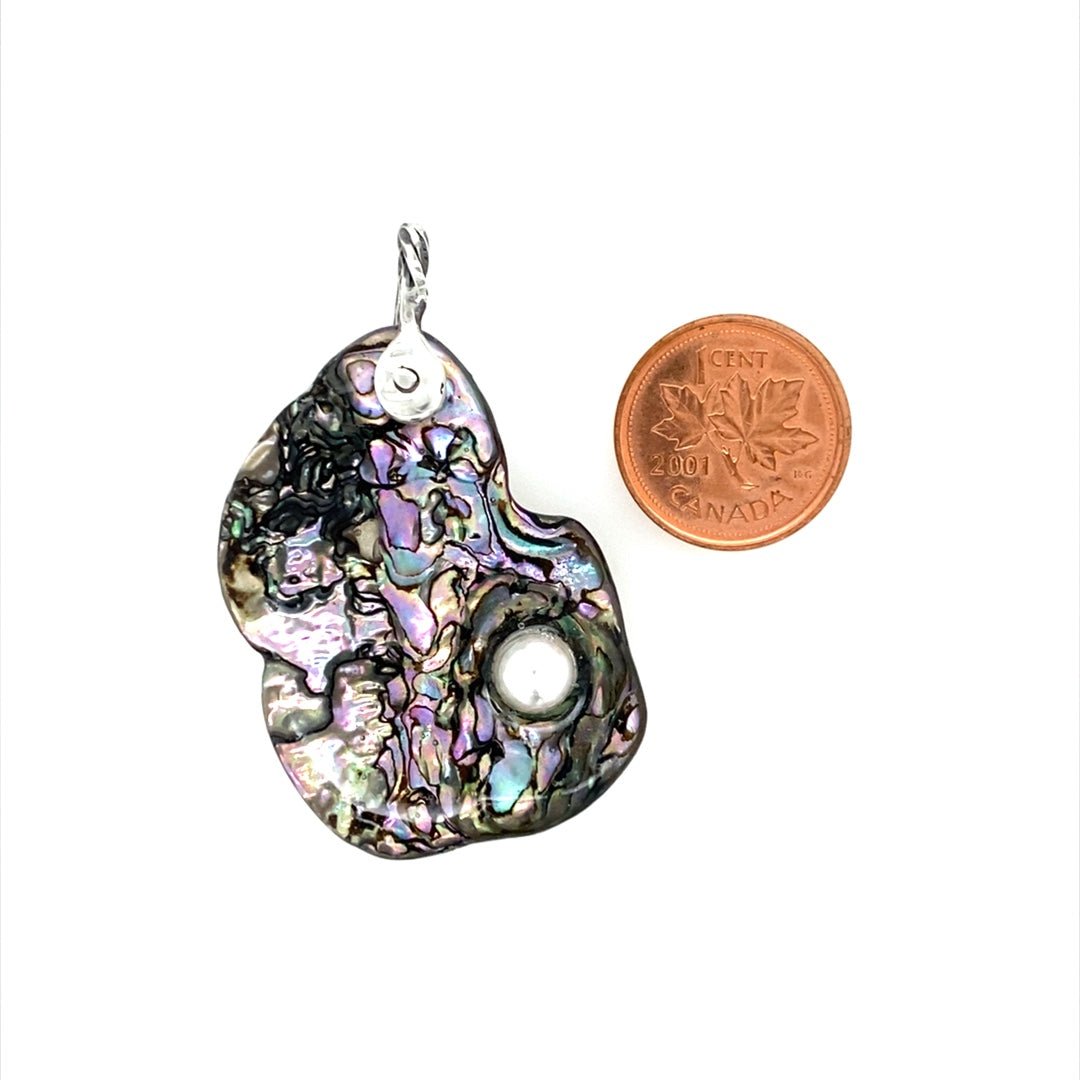 Abalone Shell Pendant ("Abalone White Pearl") (K) - Barb Murrin Jewelry