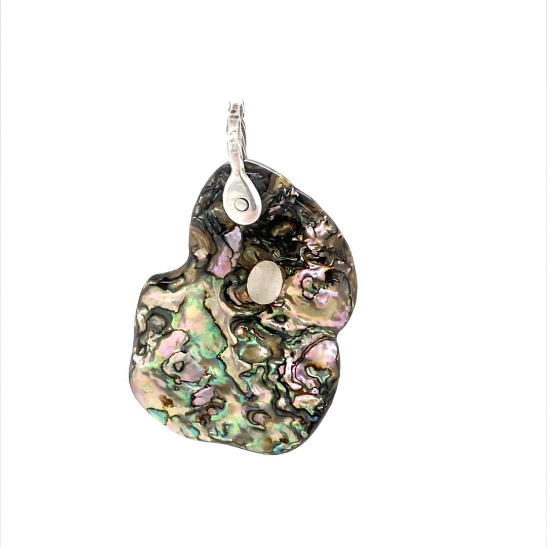 Abalone Shell Pendant ("Abalone White Pearl") (K) - Barb Murrin Jewelry