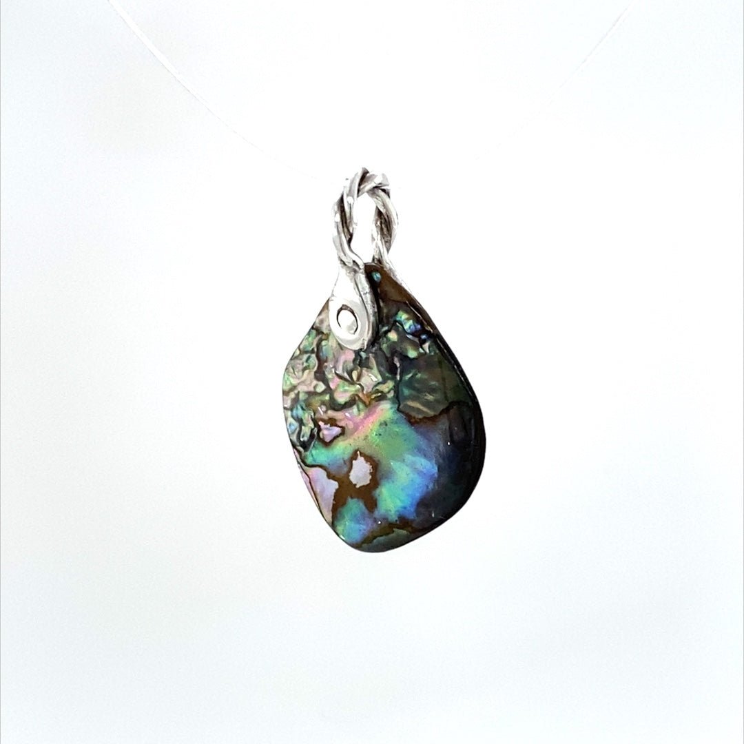 Abalone Shell Pendant ("Delicate Square Abalone") (U) - Barb Murrin Jewelry