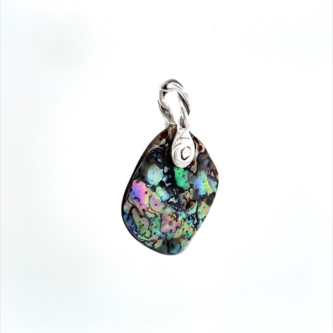 Abalone Shell Pendant ("Delicate Square Abalone") (U) - Barb Murrin Jewelry