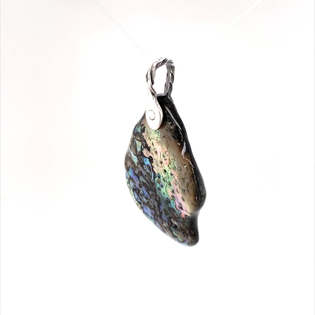 Abalone Shell Pendant ("Green Shimmer Abalone") (P) - Barb Murrin Jewelry