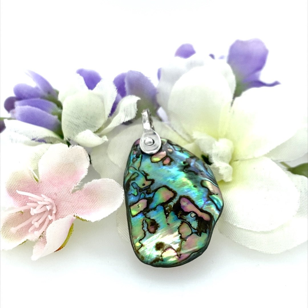 Abalone Shell Pendant ("Spotted Abalone") (T) - Barb Murrin Jewelry