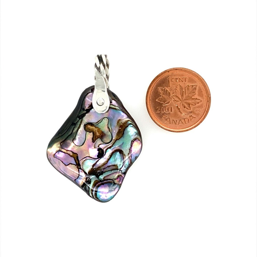 Abalone Shell Pendant ("Topographic Abalone") (N) - Barb Murrin Jewelry