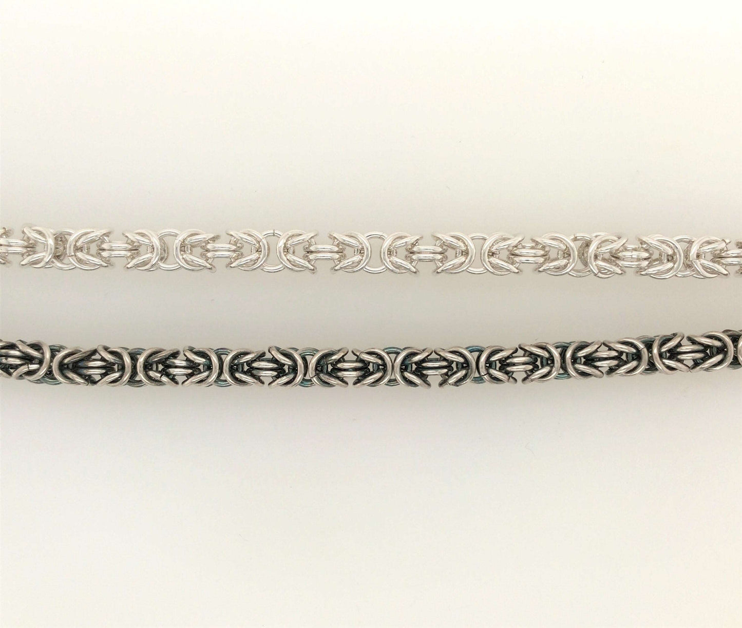 Argentium Silver Byzantine Bracelet - Barb Murrin Jewelry