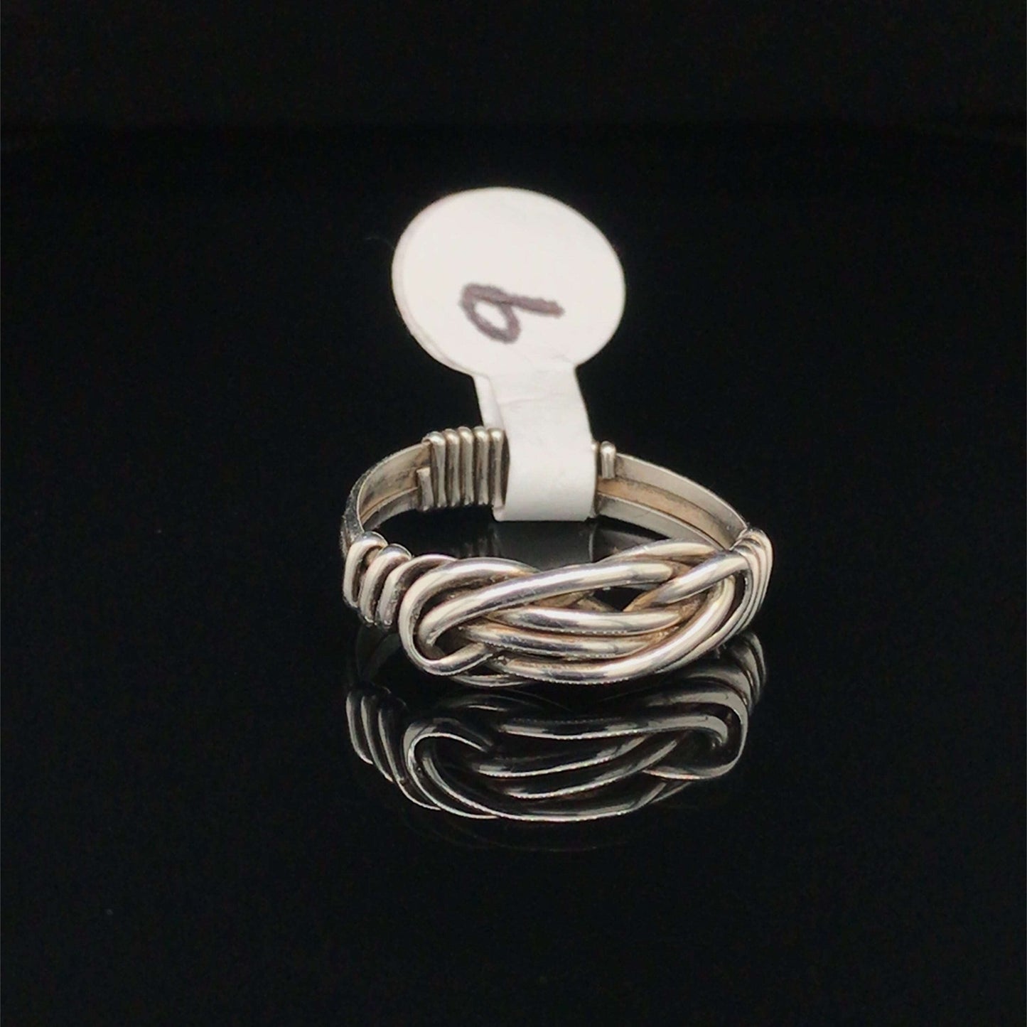 Argentium Silver Knotted Rings from Half-Round Wire - Barb Murrin Jewelry