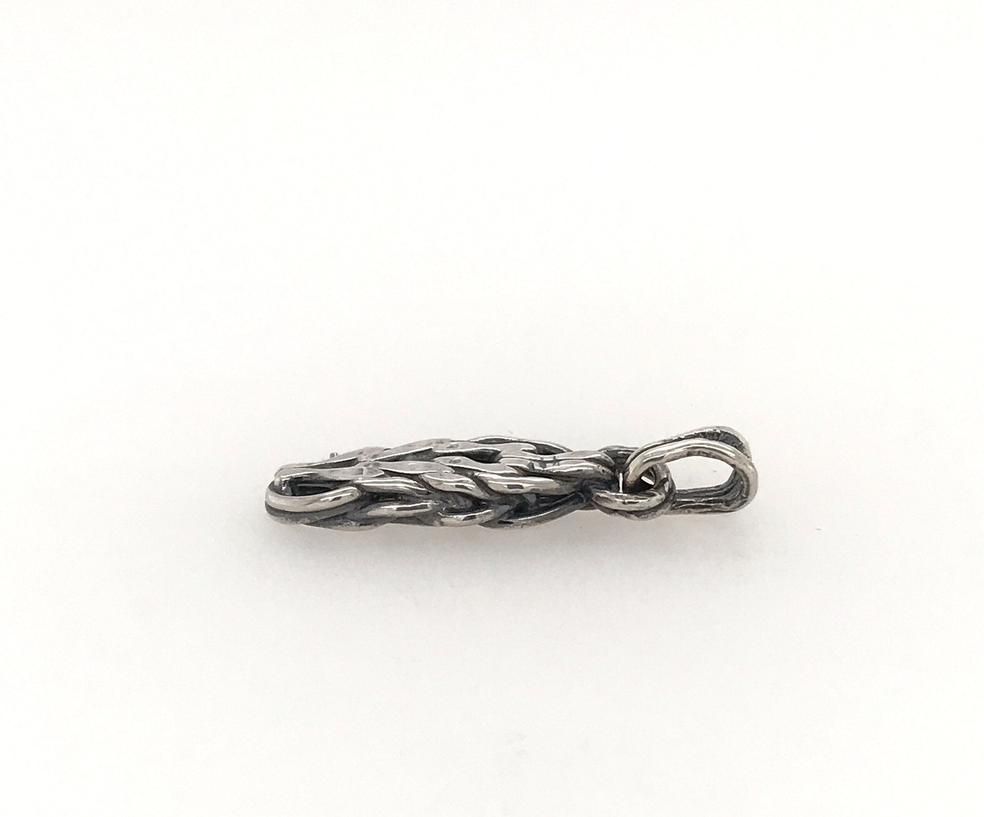 Argentium Silver Peanut Pendant ("Silver Peanut") - Barb Murrin Jewelry