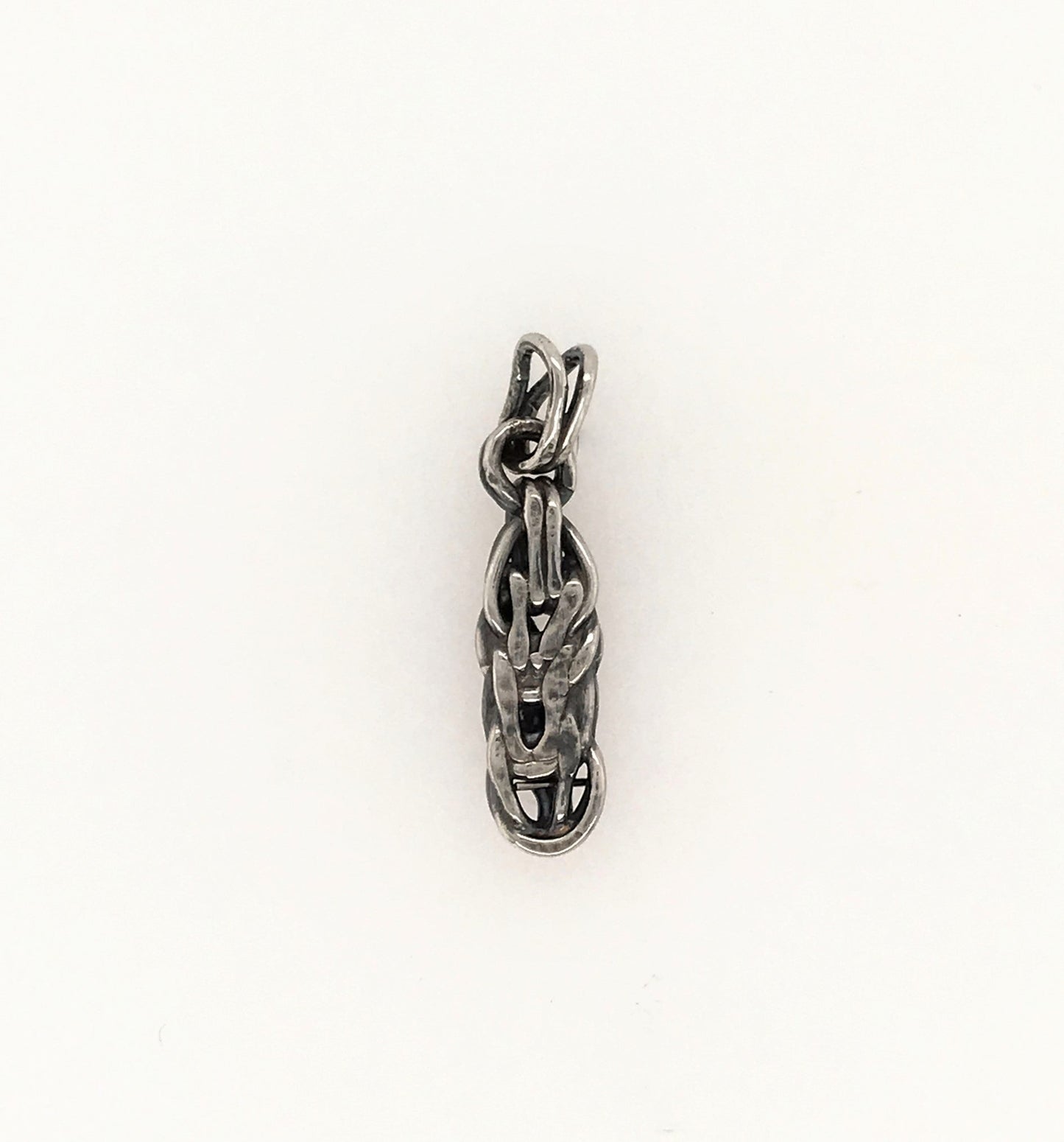 Argentium Silver Peanut Pendant ("Silver Peanut") - Barb Murrin Jewelry