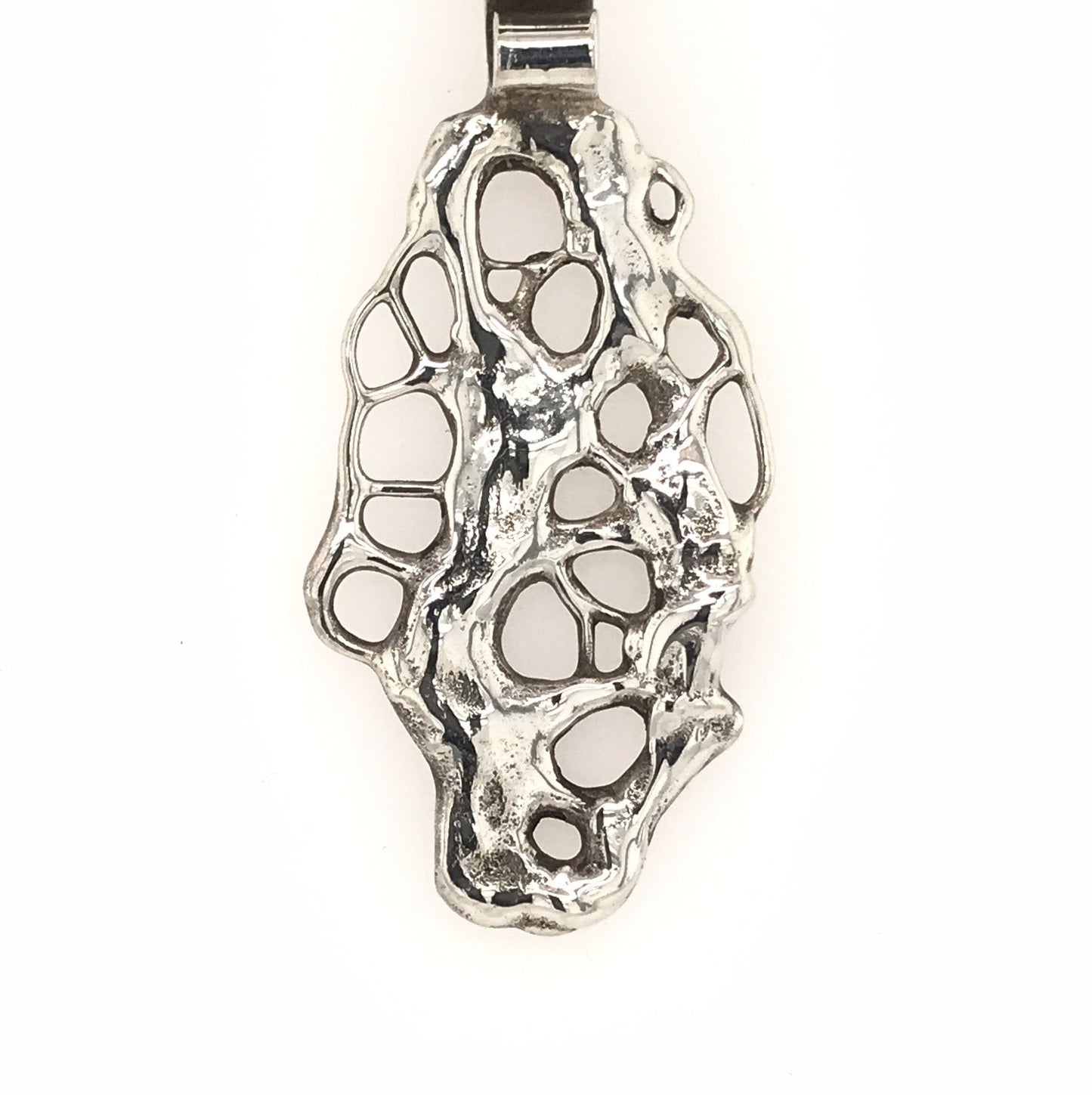 Argentium Silver Pendant ("Molten Tree Pendant") - Barb Murrin Jewelry