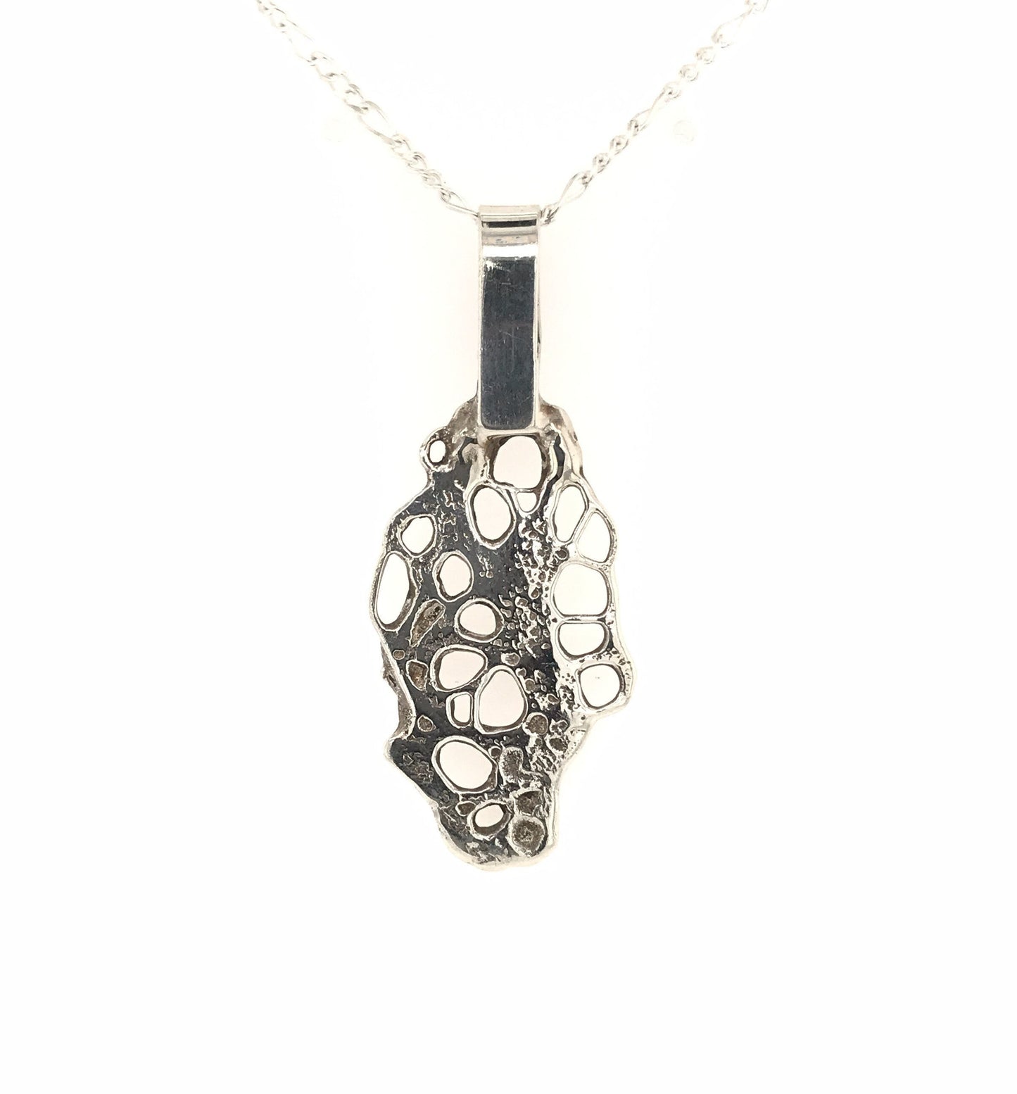 Argentium Silver Pendant ("Molten Tree Pendant") - Barb Murrin Jewelry