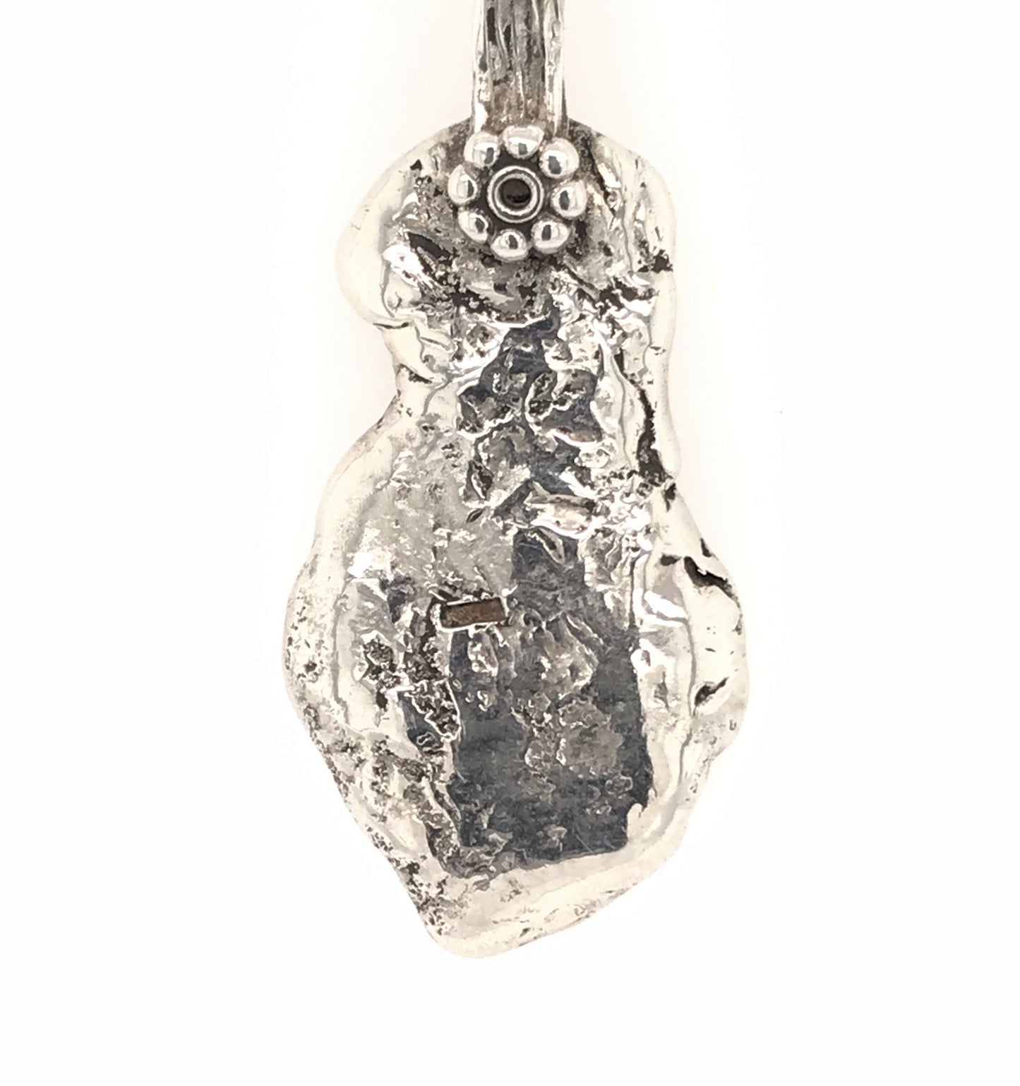 Argentium Silver Pendant ("Victorian Reticule") - Barb Murrin Jewelry