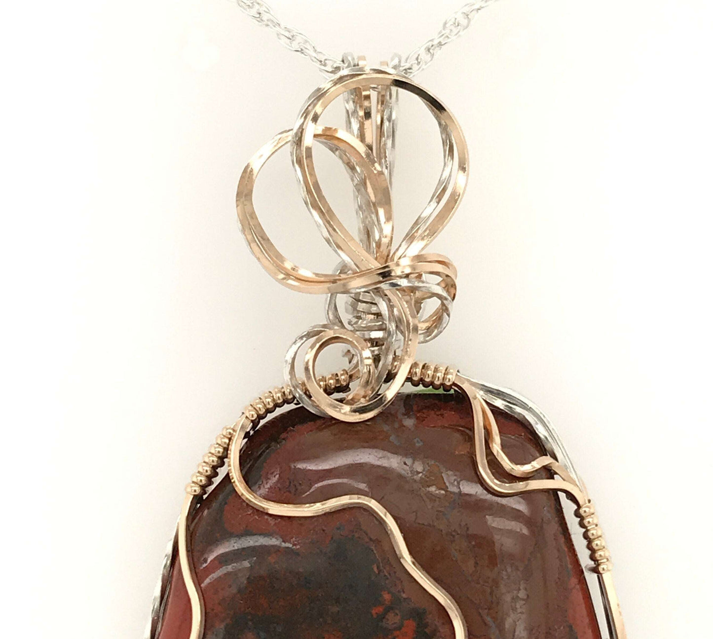 Avatar, Gold, and Silver Pendant - Barb Murrin Jewelry