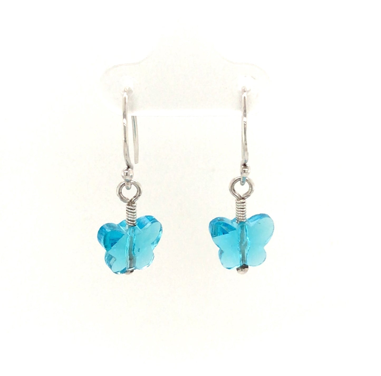 Birthstone Glass Butterfly Earrings, January to June (DISCONTINUING) - Barb Murrin Jewelry