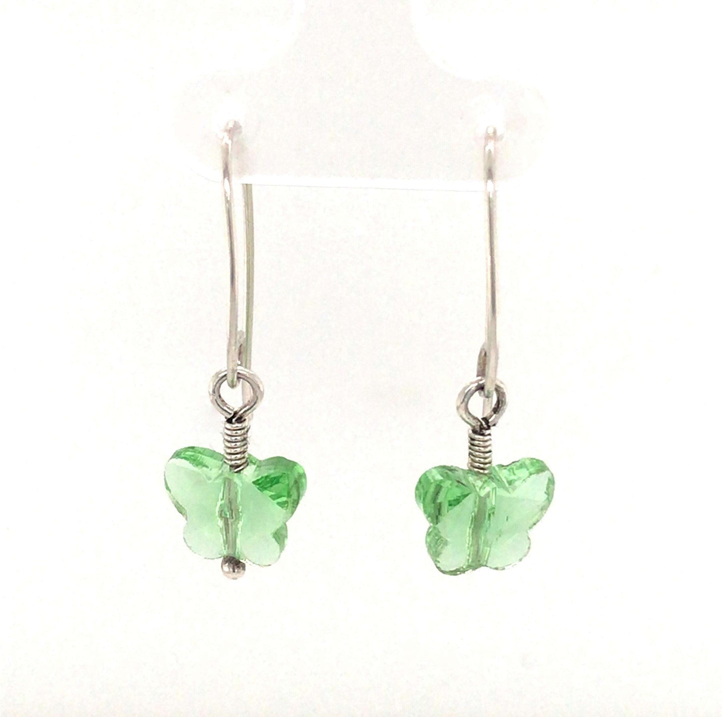 Birthstone Glass Butterfly Earrings, July to December (DISCONTINUING) - Barb Murrin Jewelry