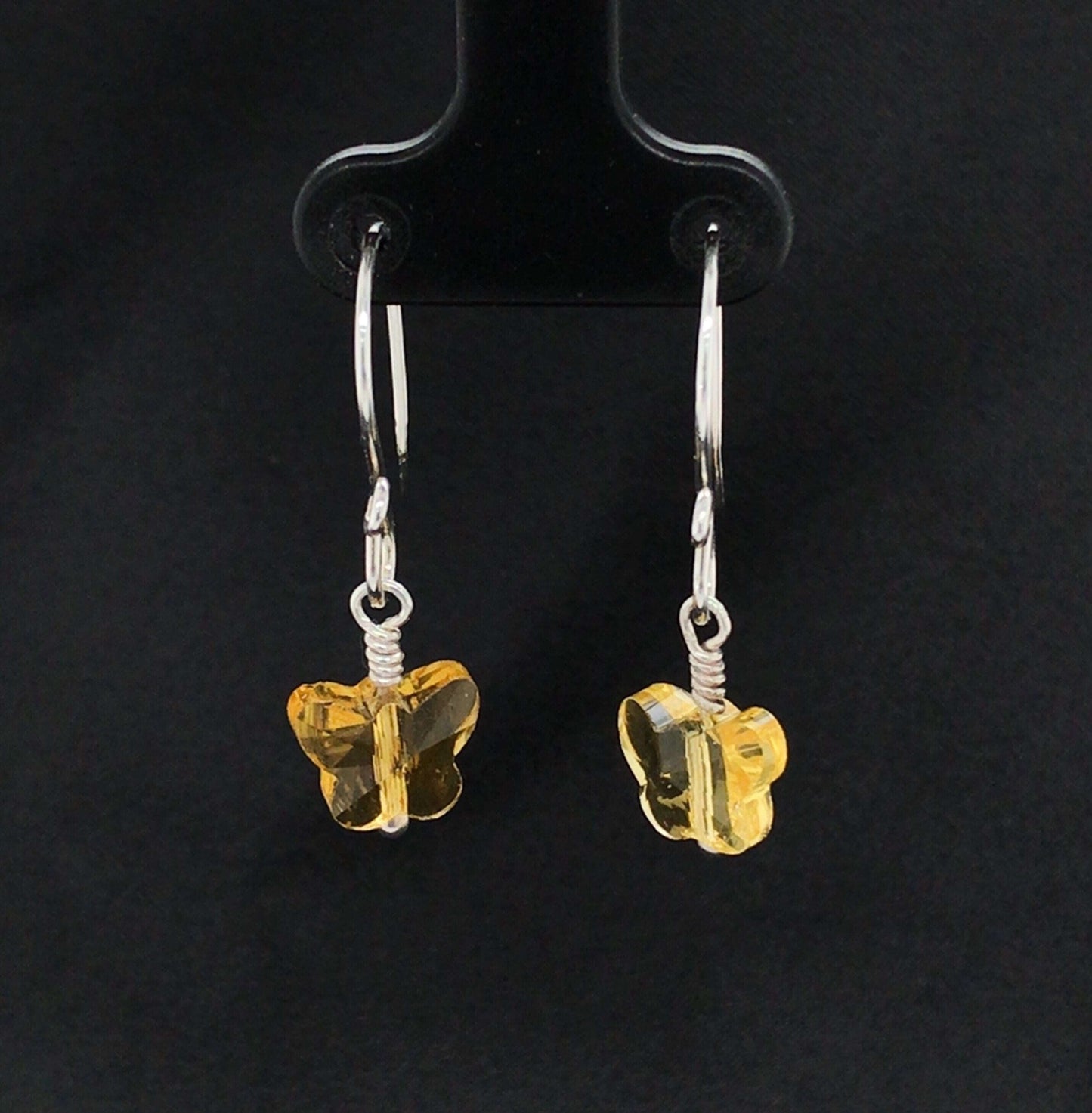 Birthstone Glass Butterfly Earrings, July to December (DISCONTINUING) - Barb Murrin Jewelry