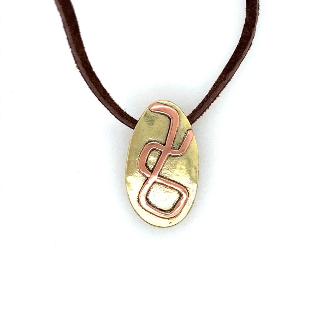 Copper and Brass Pendants ("Celtic Echo") - Barb Murrin Jewelry