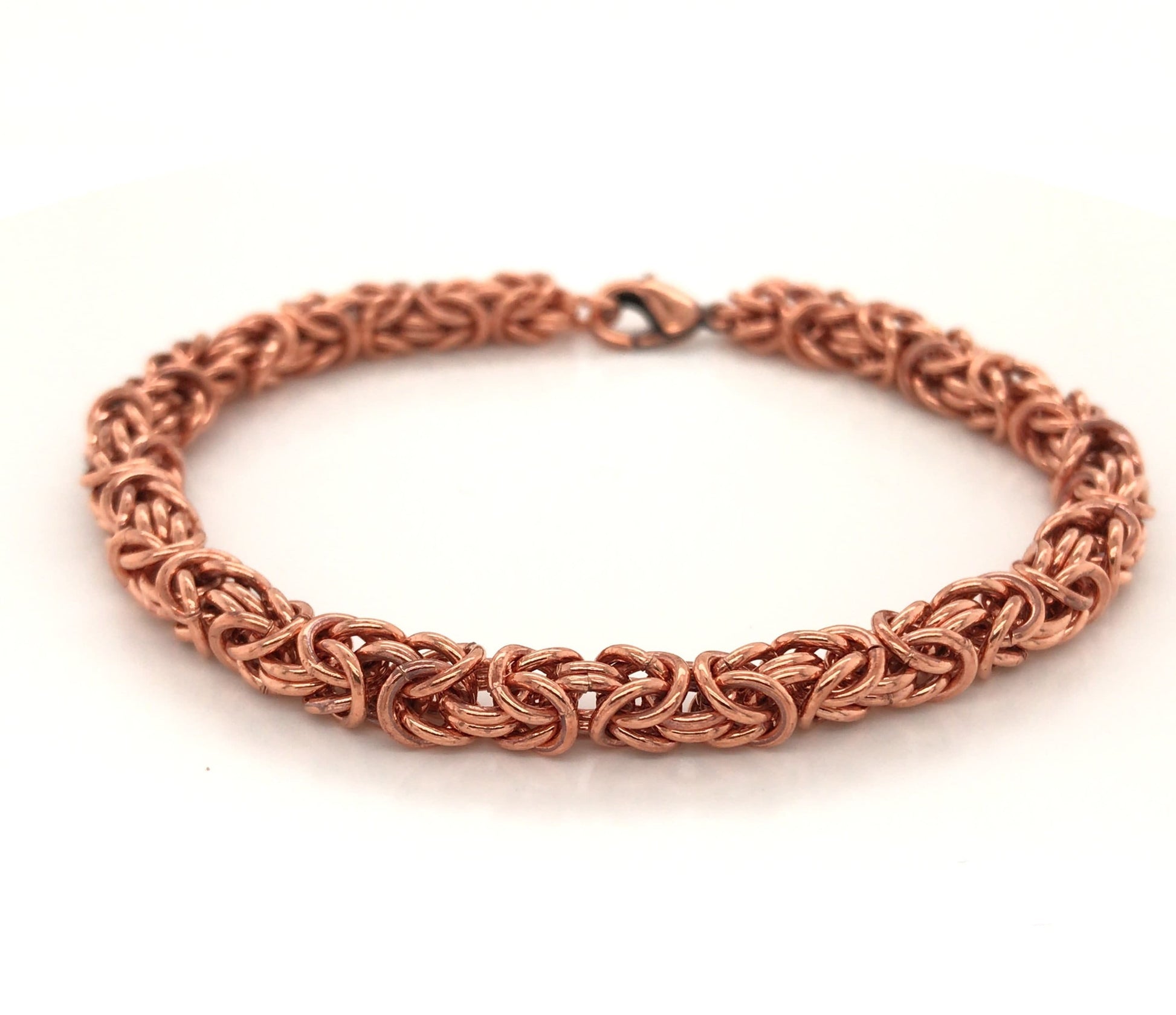 Copper Byzantine Chain Maille Bracelet - Barb Murrin Jewelry