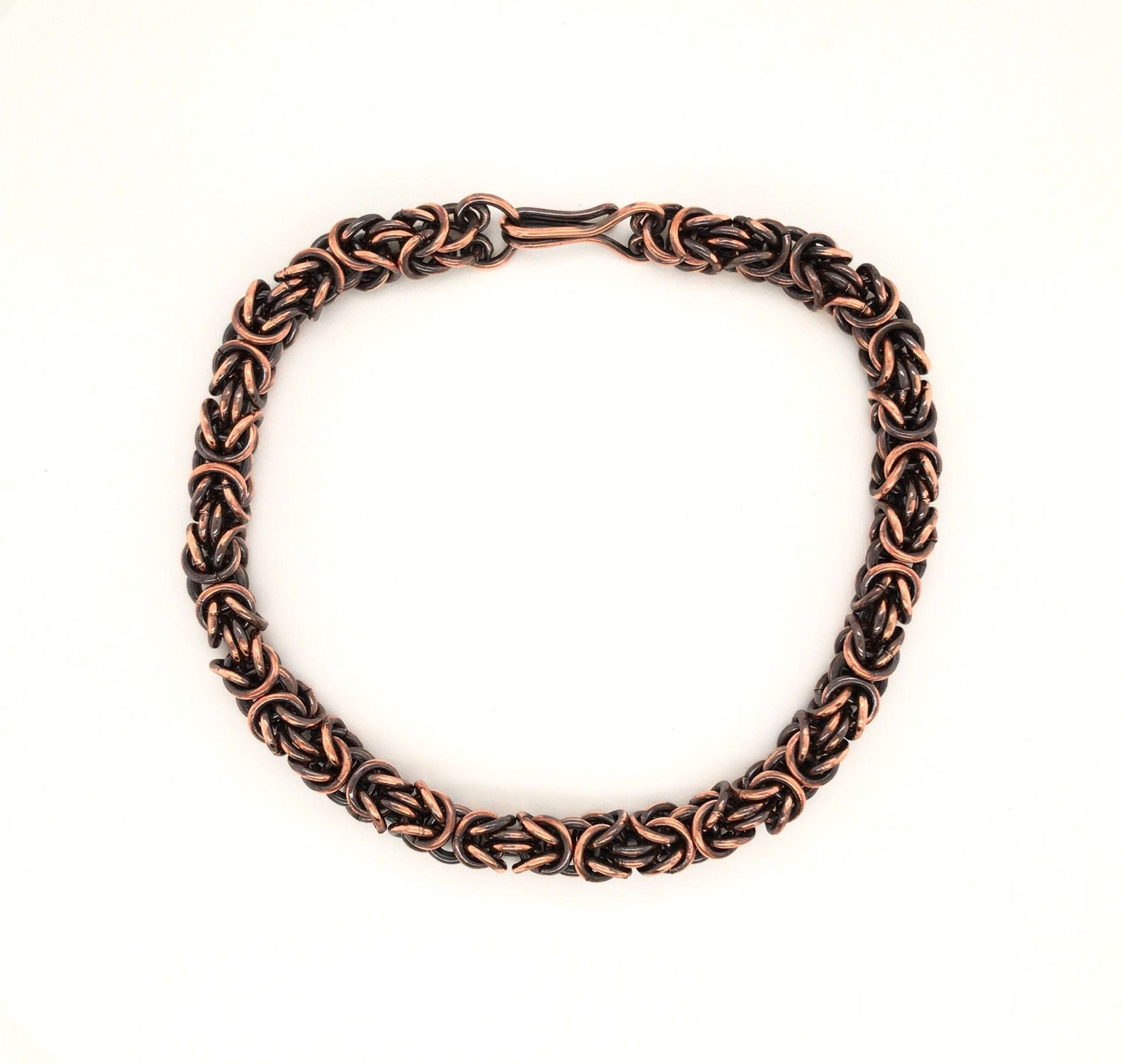 Copper Byzantine Chain Maille Bracelet - Barb Murrin Jewelry