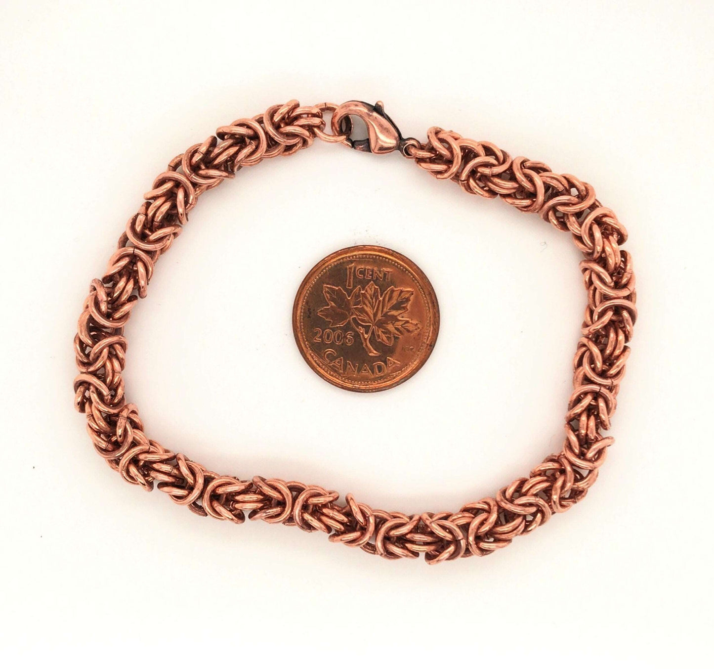 Copper Byzantine Chain Maille Bracelet - Barb Murrin Jewelry