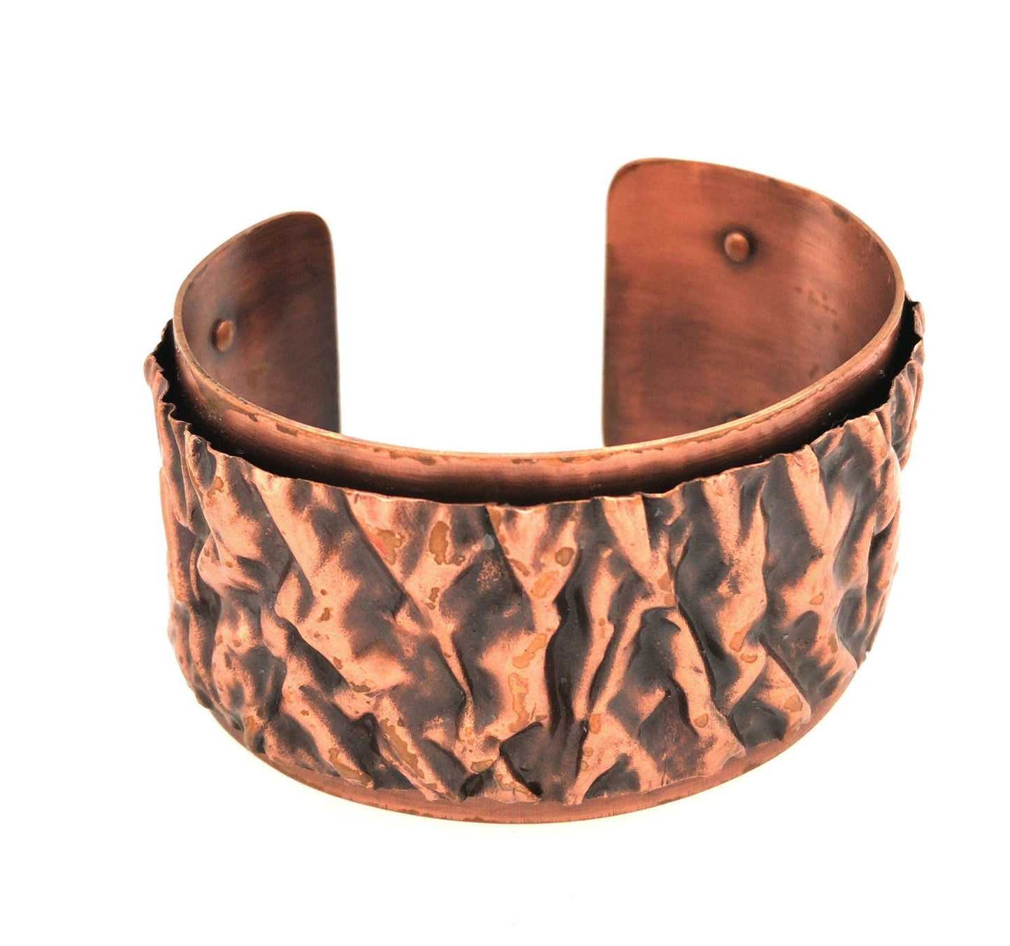 Copper Fold-Form Cuffs - Barb Murrin Jewelry