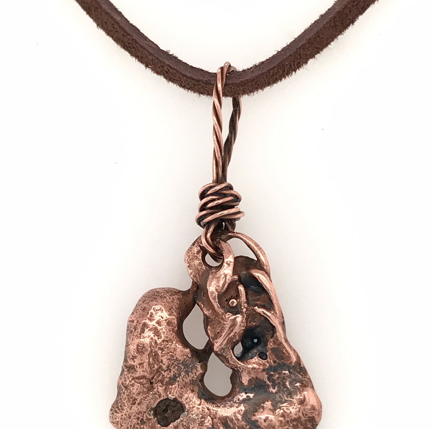 Copper Pendant ("Copper on a Rope") - Barb Murrin Jewelry