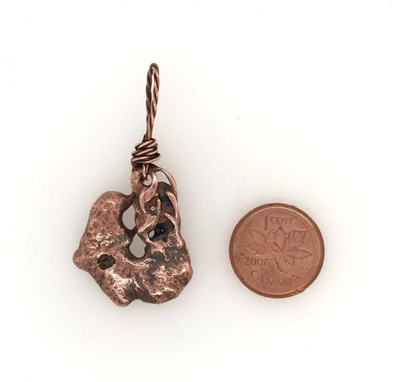 Copper Pendant ("Copper on a Rope") - Barb Murrin Jewelry