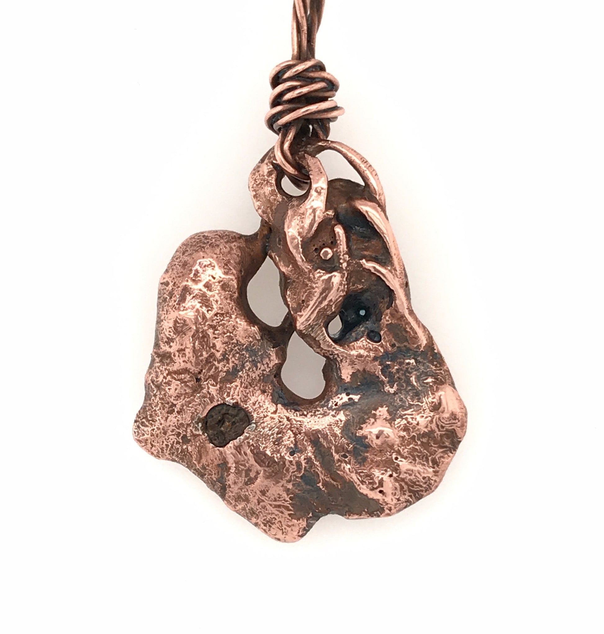 Copper Pendant ("Copper on a Rope") - Barb Murrin Jewelry