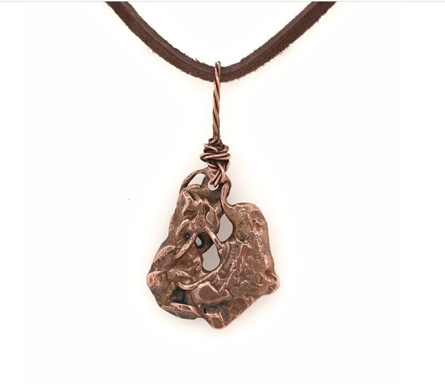 Copper Pendant ("Copper on a Rope") - Barb Murrin Jewelry