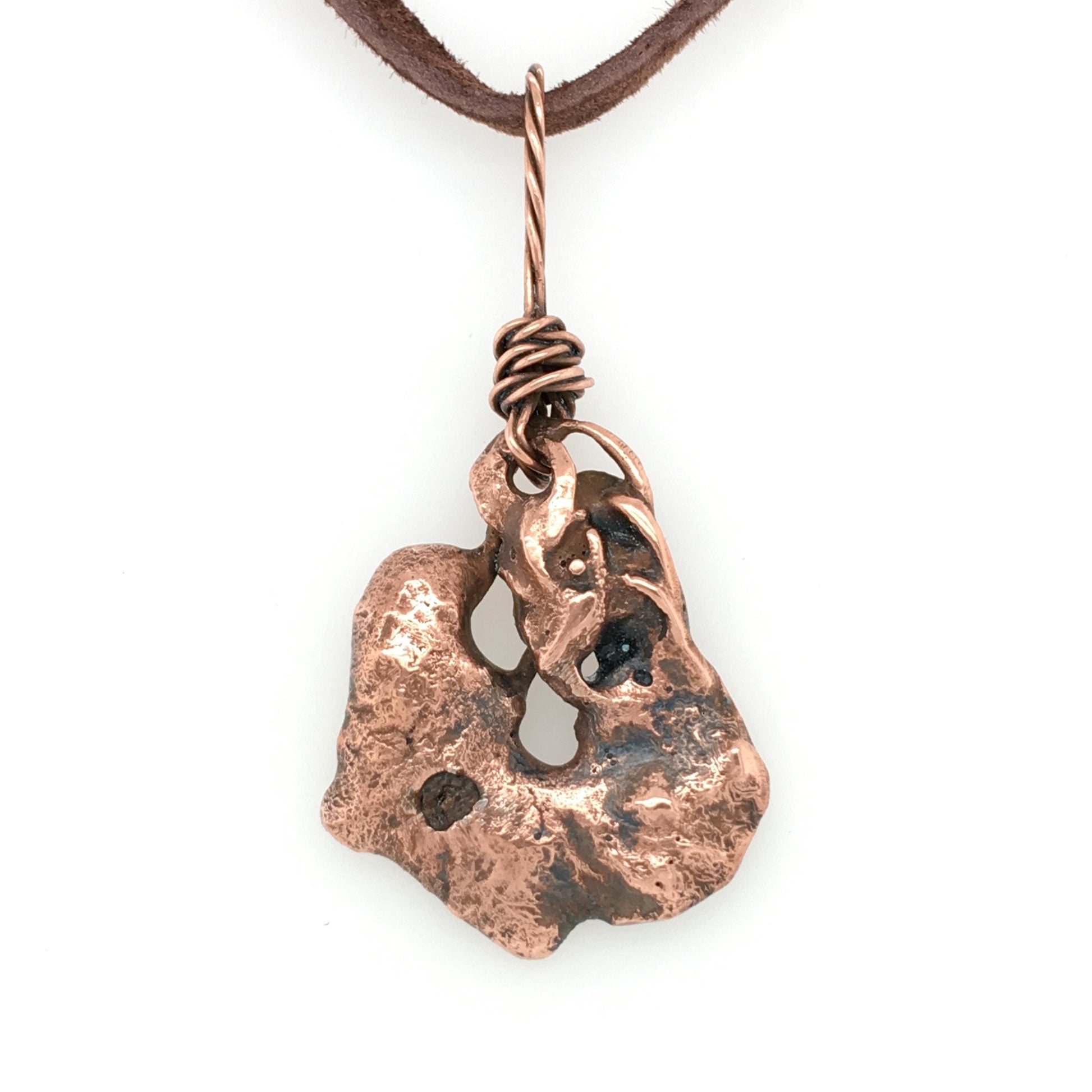 Copper Pendant ("Copper on a Rope") - Barb Murrin Jewelry