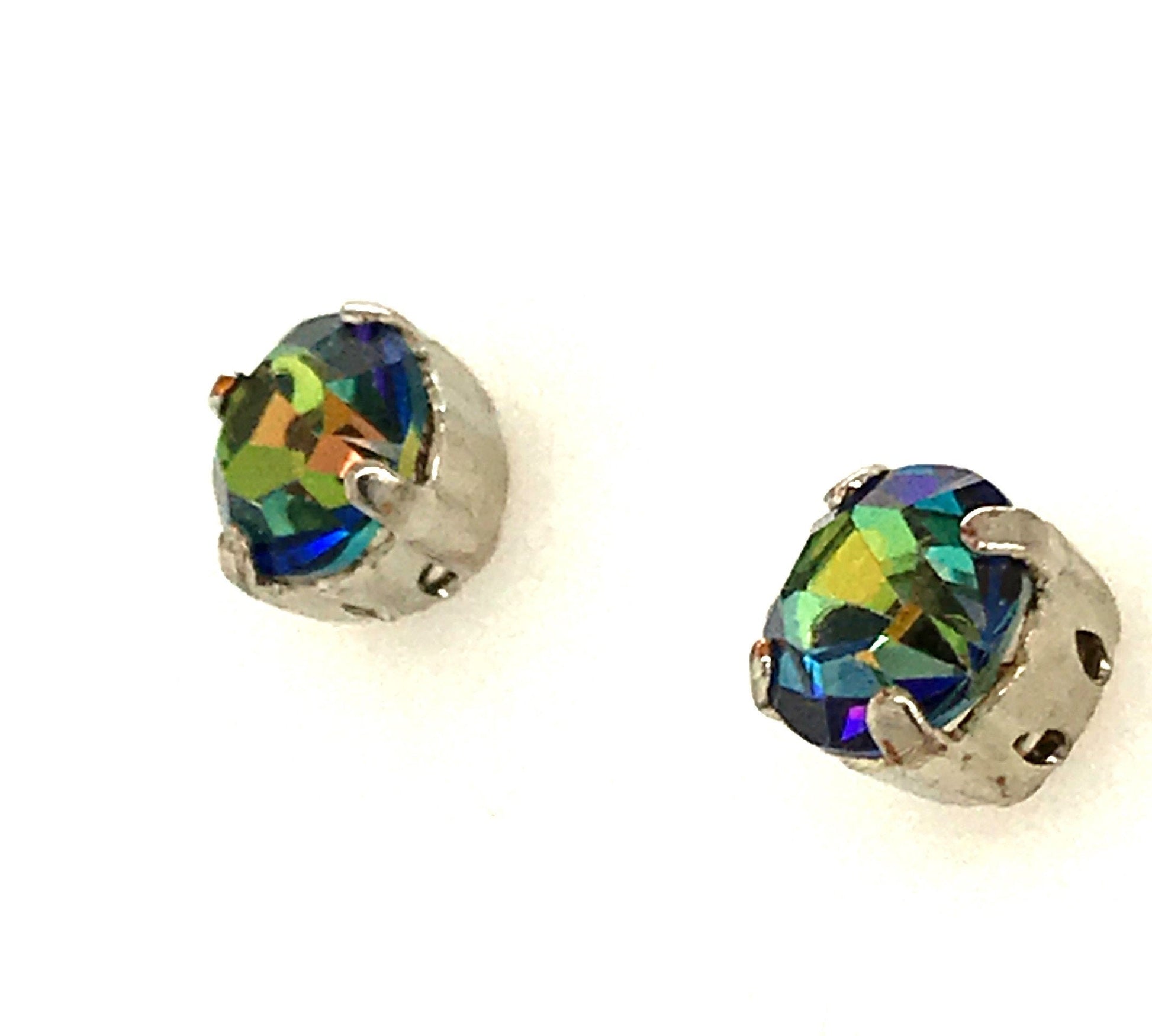 Czech Crystal Chaton Studs - Barb Murrin Jewelry