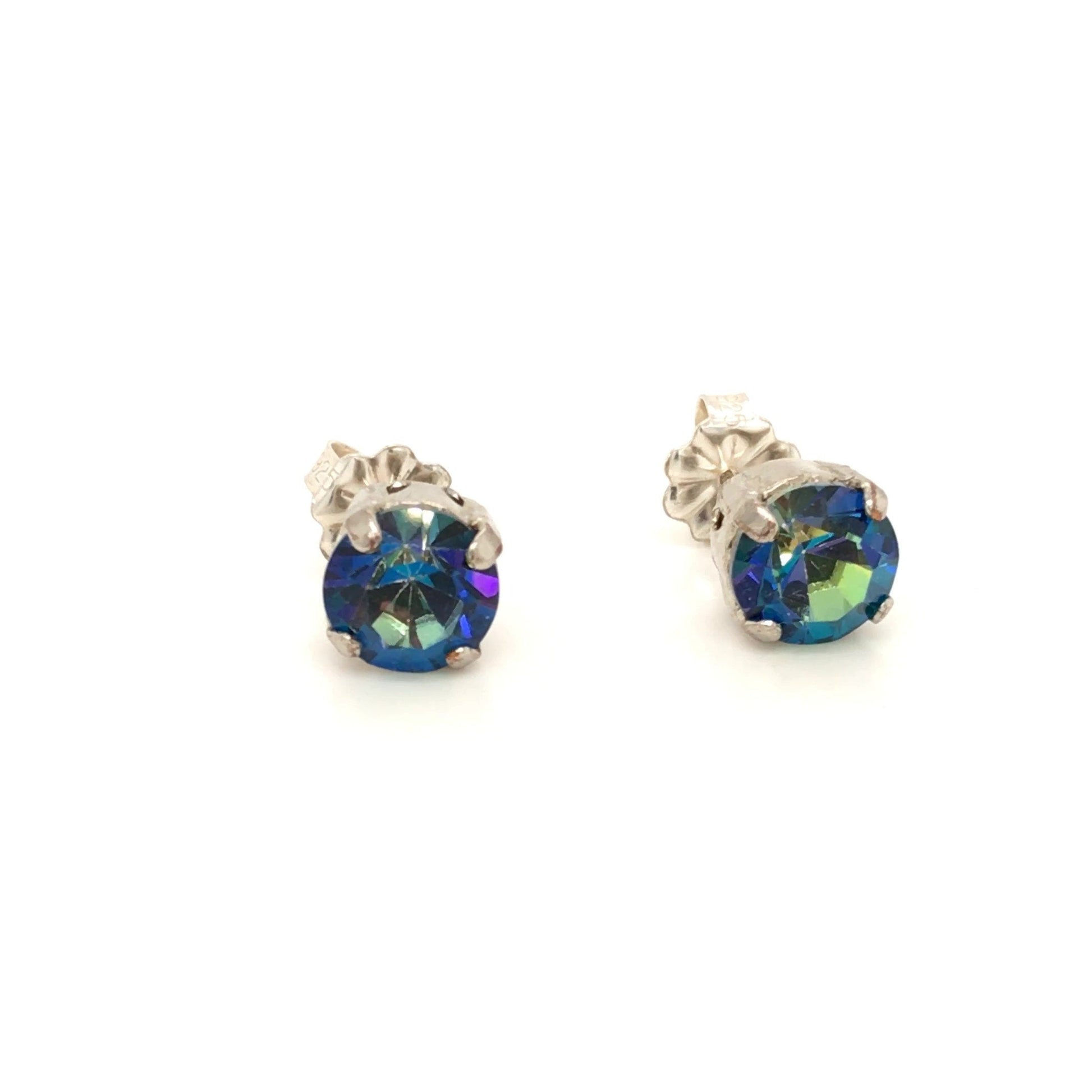 Czech Crystal Chaton Studs - Barb Murrin Jewelry