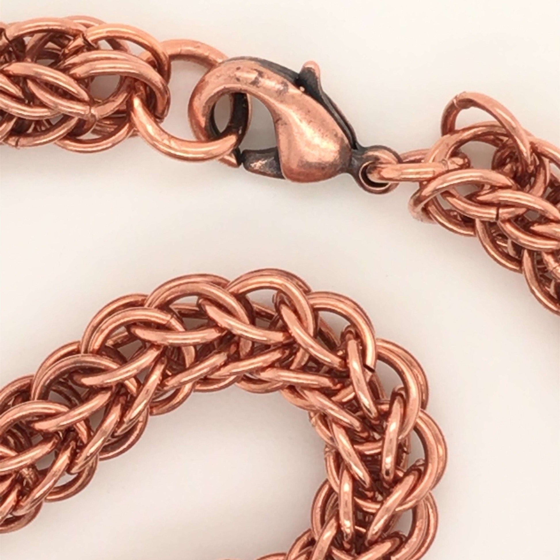 Full Persian Chain Maille Bracelet, Copper - Barb Murrin Jewelry